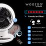 Woozoo by Ohyama, Powerful, silent desk fan / table fan, 30m, 25 m reach, Multidirect oscillation, Timer, Remote control Image 8