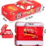 Disney Cars Lightning McQueen Three-layer Pencil Case Large Capacity Cartoon Car Stereo Pencil Case Learning Gift Multi-function Stationery Image 3