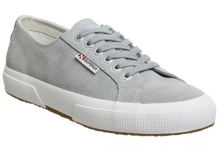 New. SUPERGA Grey Suede. Size 6-7