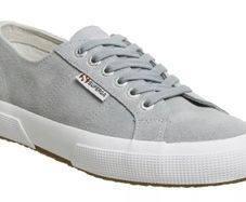 New. SUPERGA Grey Suede. Size 6-7
