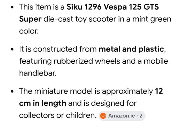 VESPA model scooters RARE