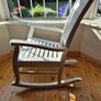 Traditional Wooden Rocking Chair with Fitted Cushion Excellent Condition Image 3