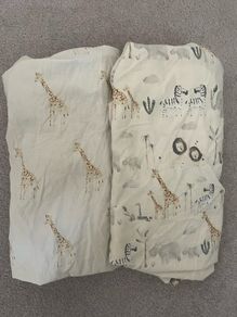 Cotbed fitted sheets