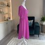 Ladies Pink & White Polka Dot Dress Image 8