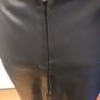 zara black faux leather skirt uk10 Image 6