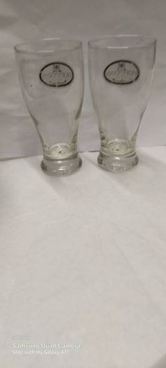 hoffman's lager x 2  half pints glasses rare item ,by cherry's brewery's waterford ,,very good condition,,buyer collects or pays postage thank you