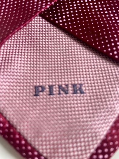 Thomas Pink 100% Silk Berry Pink Designer Tie Luxury Made in UK