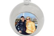 Personalised Christmas Bauble photo bauble christmas tree decoration