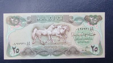 Iraq 1982.25 Dinars.Uncirculated banknote.