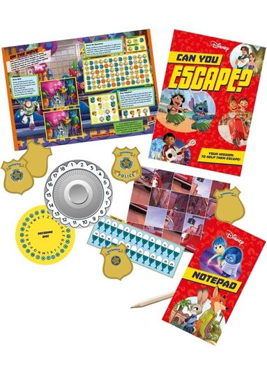 Disney Pixar escape game with puzzles birthday present