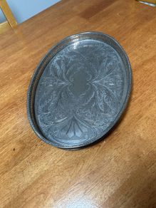 Antique silver plated  tray