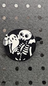 Cute ghost enamel pin