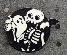 Cute ghost enamel pin