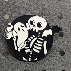 Cute ghost enamel pin