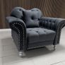 Elegance 3+2 Grey Fabric Sofa Set Image 9