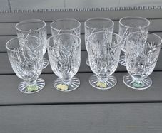 Vintage Set Of 8 Waterford Crystal Juice Glasses