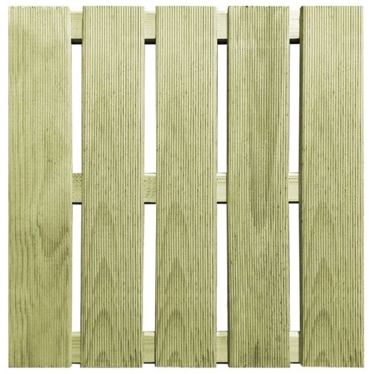 18 pcs Decking Tiles 50x50 cm Wood Green