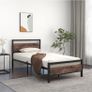 Metal Platform Bed Frame 3 FT Single with Wooden Headboard Image 5