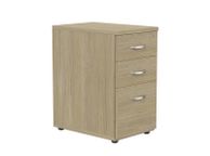 main image for ad 3 Drawer Desks High Pedestal Drawer 600mm Deep - Urban Oak