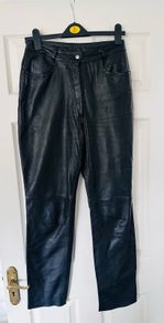 Ladies genuine leather trousers