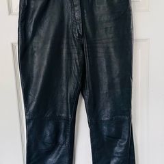 Ladies genuine leather trousers