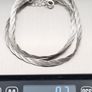 Vintage Sterling Silver Braided Herringbone Chain Image 9