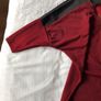 Burgundy and Black Zip Top Image 5