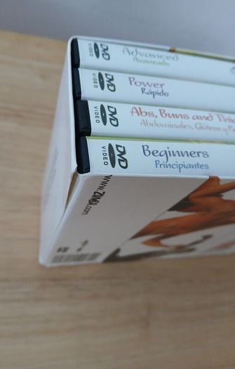Zumba Fitness 4 Volume DVD Set - Beginners, Power, Advanced, Abs Buns & Thighs