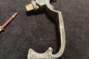 Heavy Vintage Brass Scrolling Door Knocker Great Patina