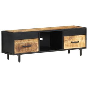 TV Cabinet 120x30x40 cm Rough Mango Wood