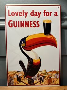 Guinness Tin Metal Sign