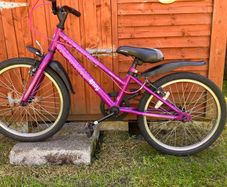 Apollo junior envy hybrid purple bike