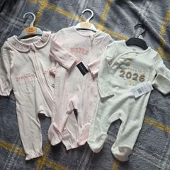 Three New Baby Girls Romper Sets