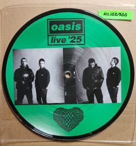 Oasis "Wonderwall and Bring It On Down" Live 25" Limited Edition Picture Disc