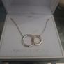Tipperary Crystal Infinity Interlocking Circle Pendant Image 3