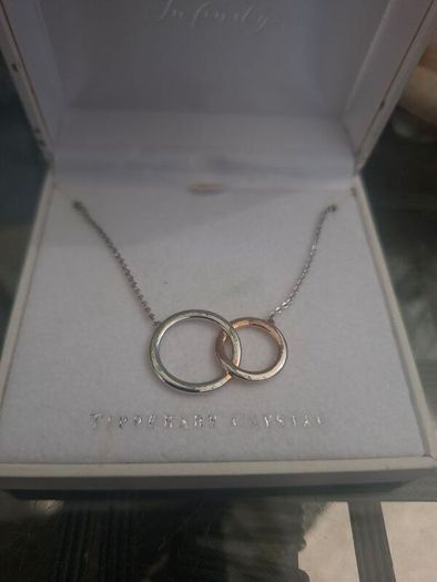 Tipperary Crystal Infinity Interlocking Circle Pendant