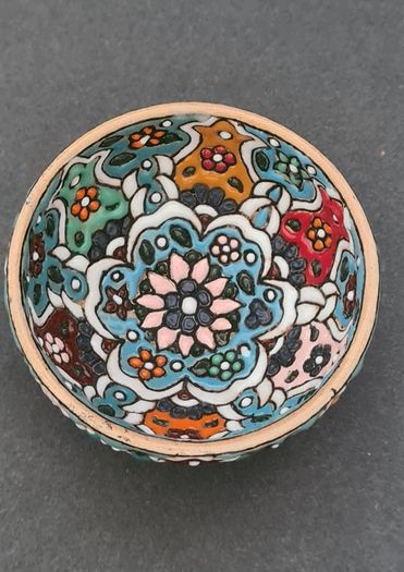 Bowls - Set of 2 Minakari Ceramic Footed Bowl Hand Painted Decorative