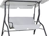 Garden Hammock 3 Seater Swing Chair Patio Bench Seat with Canopy Outdoor - Olive