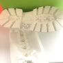 girls, White Bow Boots with Buttons Image 5