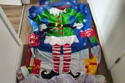 Kids Single Christmas "Elf Dress-Up" Duvet Cover Set with Matching Fitted Sheet