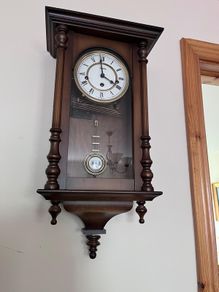 vintage wall clock Hermle Germany , not working