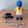 Vintage Playmobil 1992 Female Construction Worker & Tools Image 3