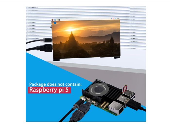 Aluminium Heatsink with PWM Fan, Raspberry Pi 5 Compatible, 30mm Cooling Fan, Thermal Pads for Raspberry Pi 5 4GB/8GB