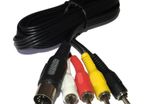 New 1.5m Commodore C64 C128 Atari 800XL 65XE AV Audio Video TV Monitor RCA Cinch Cable #529