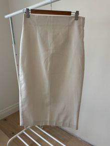 Zara pencil skirt in off white - medium