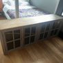 Two solid wood elm cabinets Image 5