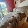 3 seater sofa grey Image 2