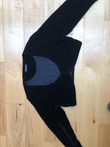 Black velour balero size 14 Jojo Maman Bebe