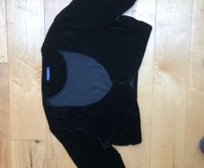 Black velour balero size 14 Jojo Maman Bebe