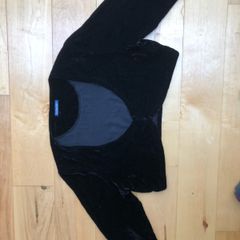 Black velour balero size 14 Jojo Maman Bebe